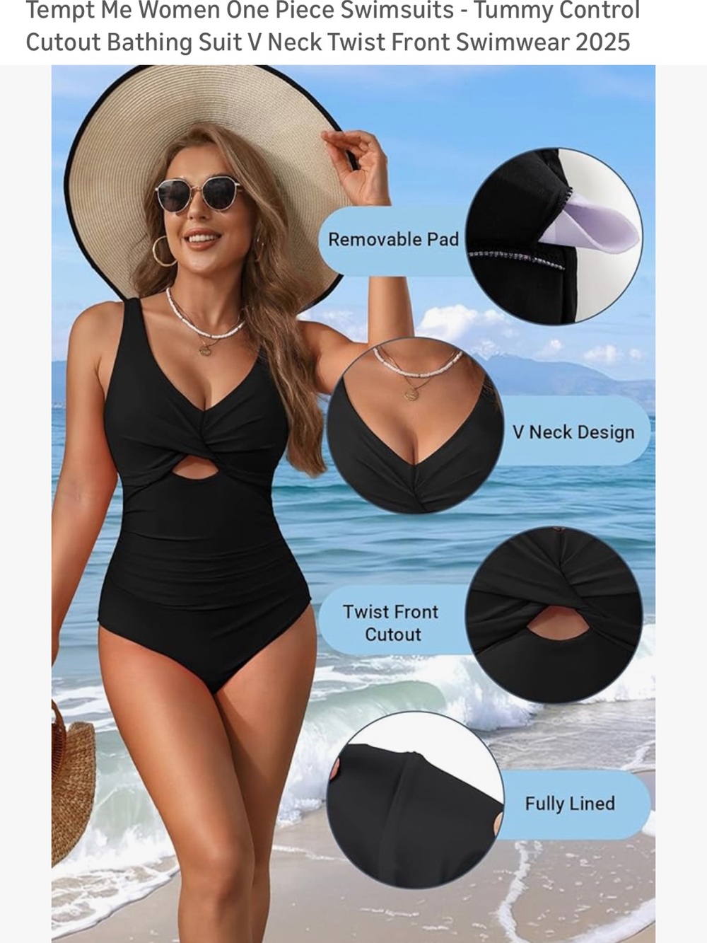 Tempt Me Women’s Bathing suit- NWT